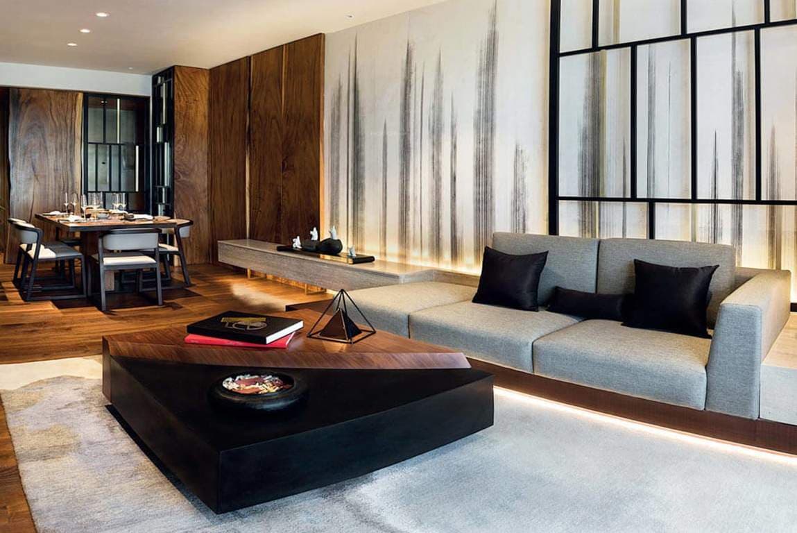 Japanese-Inspired Living Room